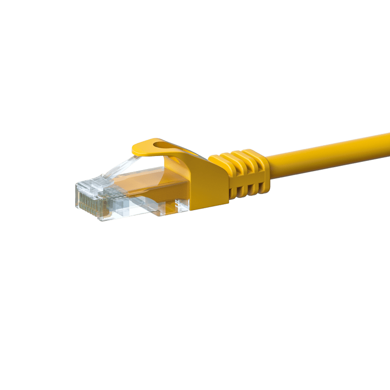 UTP CAT5e patch-kaapeli 3m keltainen - 100% kuparia