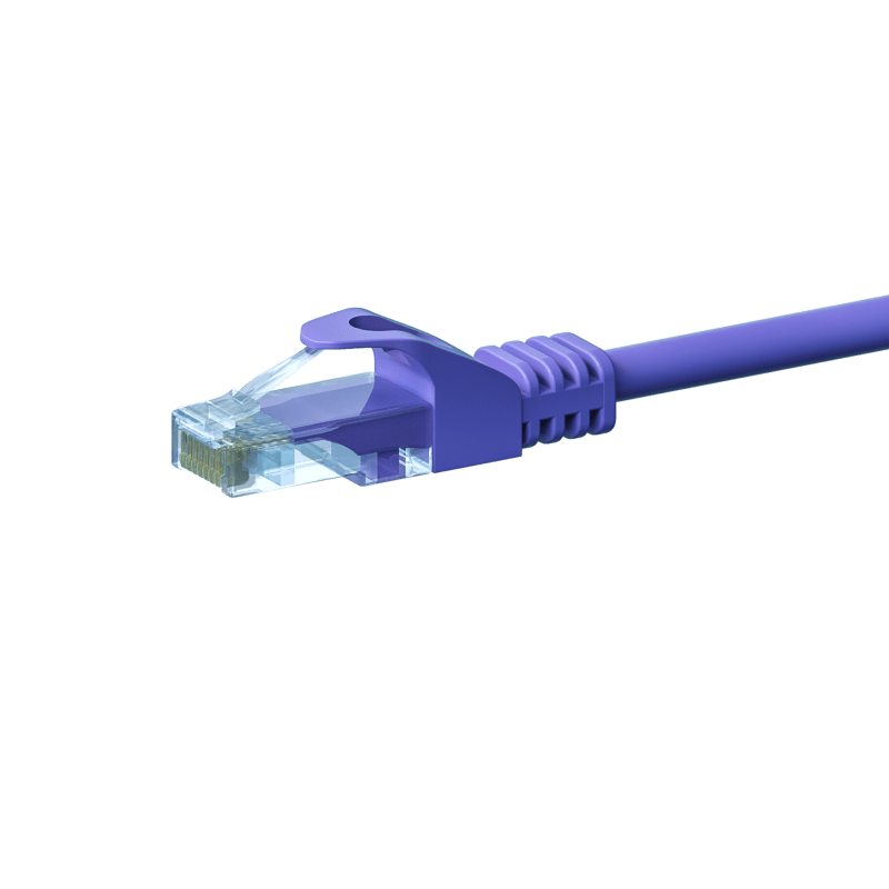 UTP CAT5e patch-kaapeli 0,50m violetti - 100% kuparia