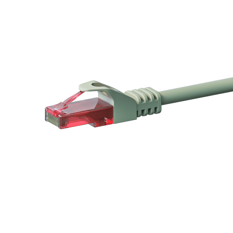UTP CAT6 patch-kaapeli 7,5 m harmaa - 100% kuparia
