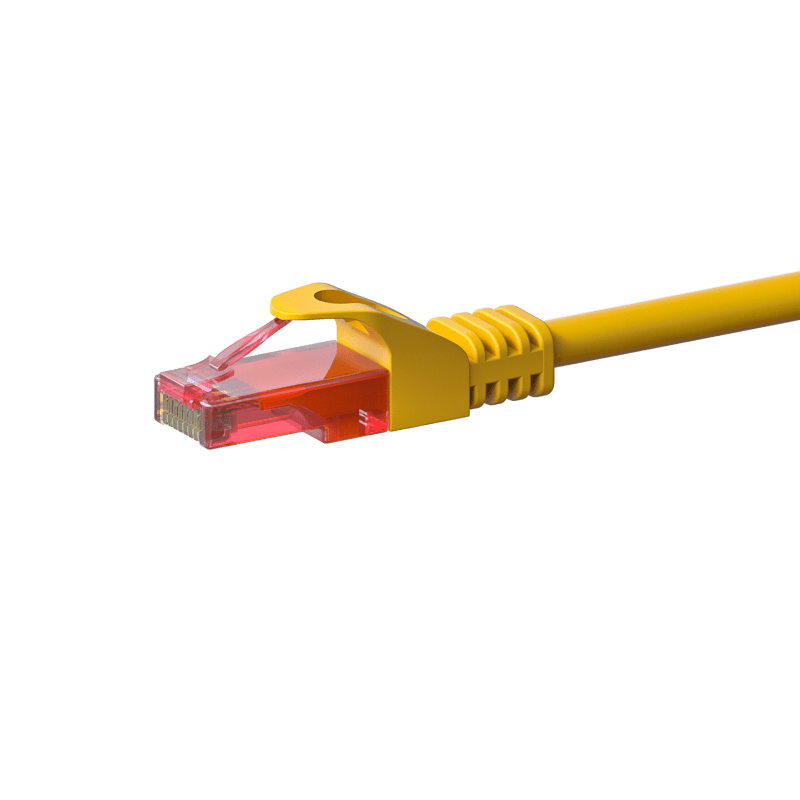 UTP CAT6 patch-kaapeli 7,5m keltainen - 100% kuparia