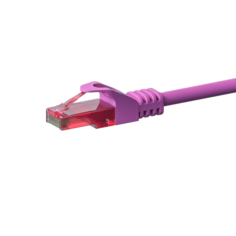 UTP CAT6 patch-kaapeli 1,50 m pinkki - 100% kuparia