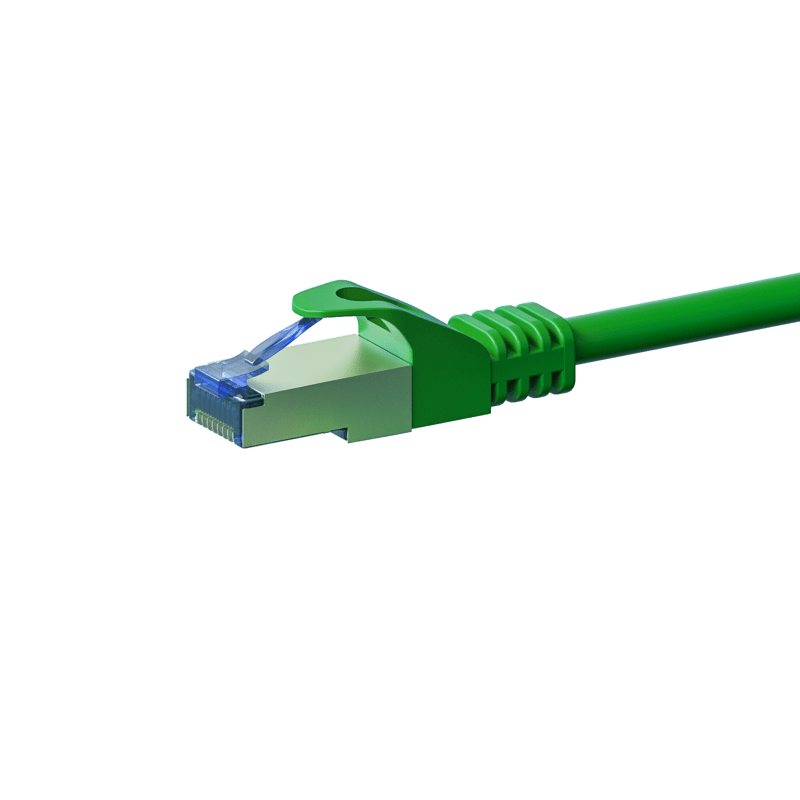 CAT6a S/FTP (PIMF) patch-kaapeli 7,50 m vihreä