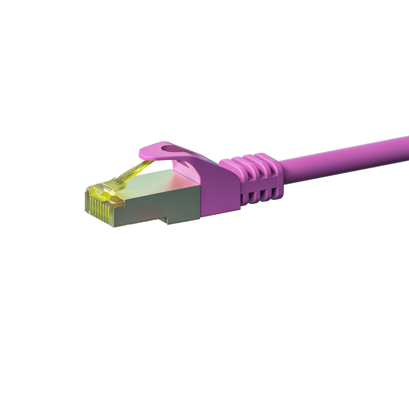 Cat7 S/FTP (PIMF) patch-kaapeli 2m vaaleanpunainen