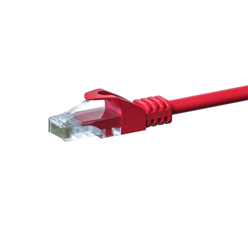 CAT5e UTP patch -kaapeli 0,50m punainen - CCA