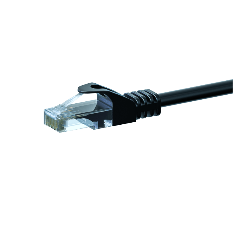 CAT6 UTP patch -kaapeli 0,25m musta - CCA