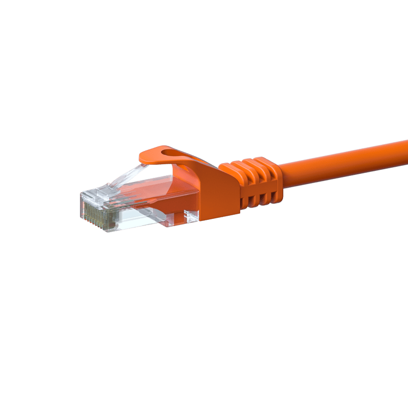 CAT6 UTP patch -kaapeli 1 m oranssi - CCA