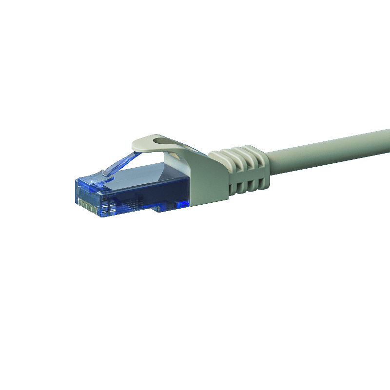 UTP CAT6a patch-kaapeli 3m harmaa - 100% kuparia