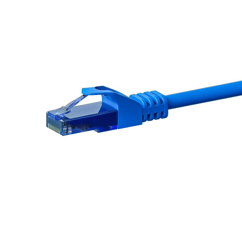 UTP CAT6a patch-kaapeli 1m sininen - 100% kuparia