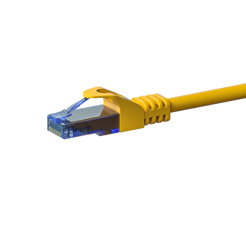 UTP CAT6a patch-kaapeli 1,50m keltainen - 100% kuparia