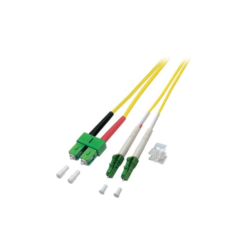 OS2 duplex valokuitukaapeli LC/APC-SC/APC 2m