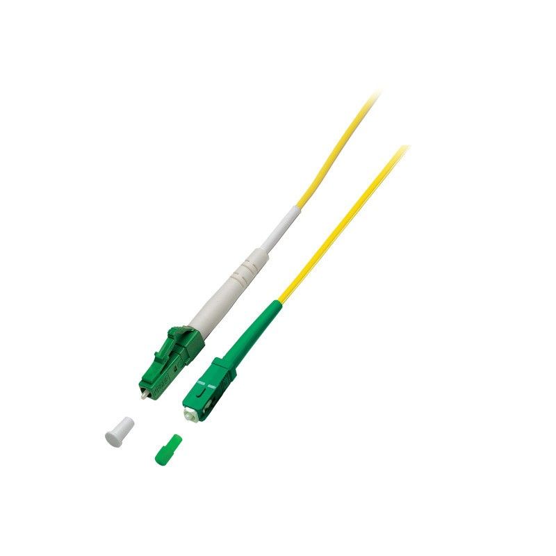 OS2 simplex valokuitukaapeli LC/APC-SC/APC 1m