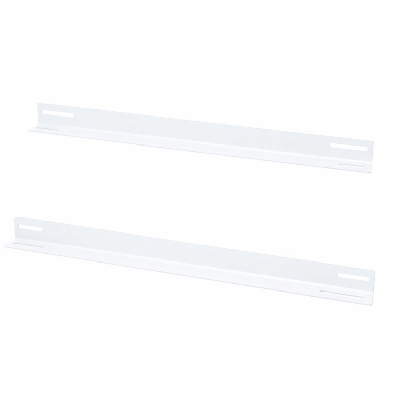 L-profiilinen 2-pakkaus sopii 450 mm syviin seinäkaappiin - valkoinen