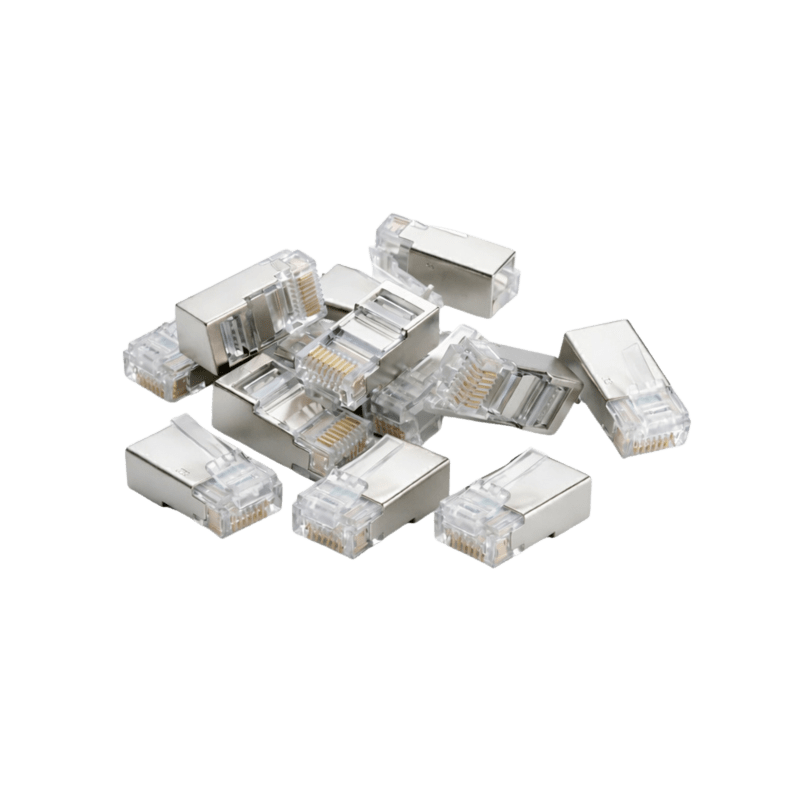 DANICOM FTP CAT6 RJ45 Liitin - jäykkään ytimeen - 10 kpl