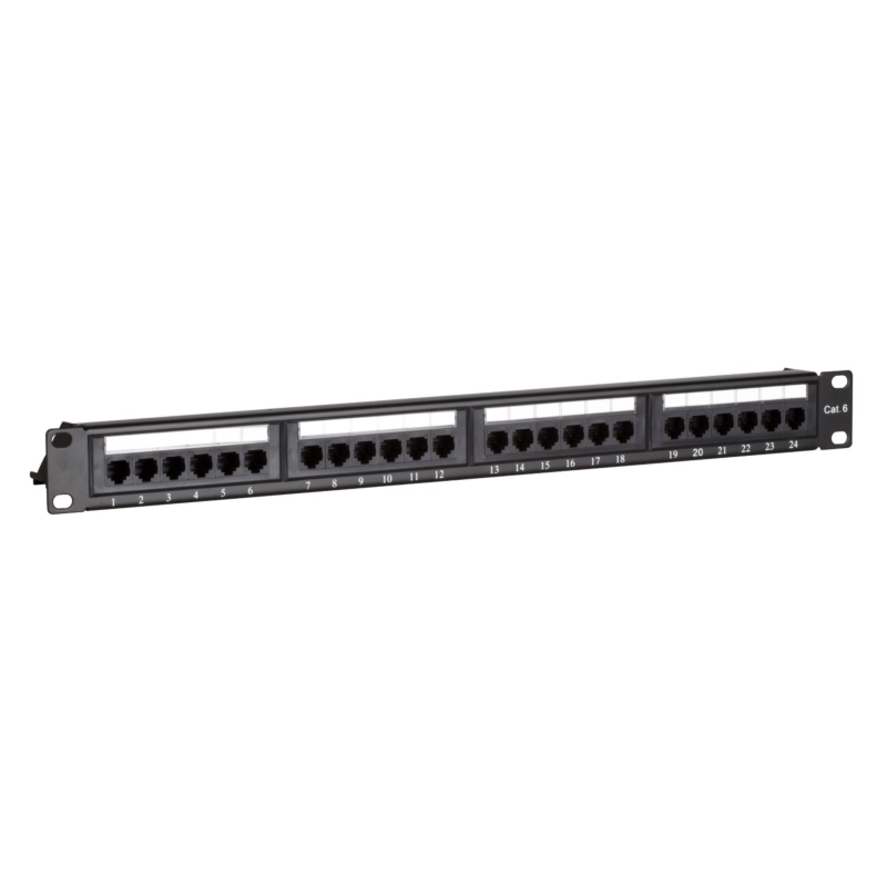 CAT6 UTP patch -paneeli - 24 porttia