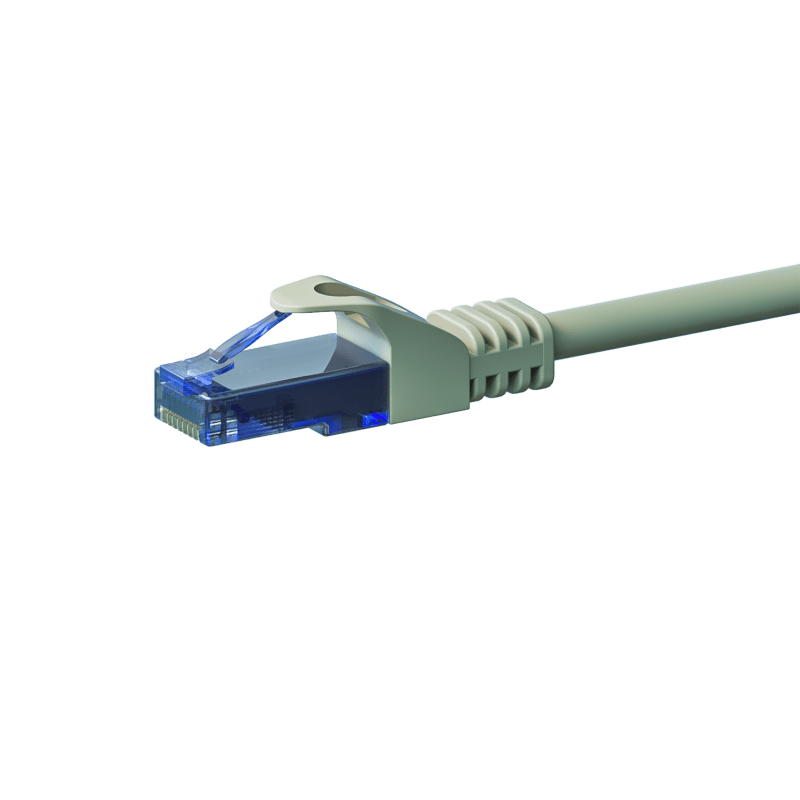 UTP CAT6a patch-kaapeli 2m harmaa - 100% kuparia
