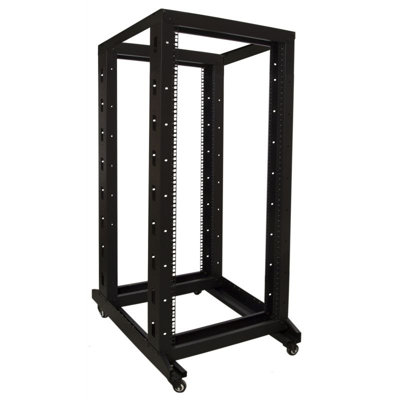 27U releteline pyörillä 600x800x1400mm (LxSxK)