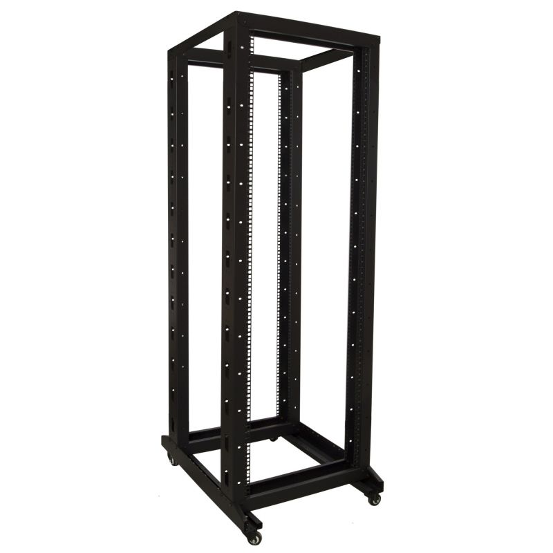 37U releteline pyörillä 600x800x1800mm (LxSxK)