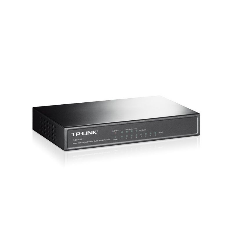 TP-Link 8-porttinen SF1008P hallitsematon PoE-kytkin