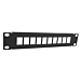 10 tuuman UTP-patch-paneeli keystoneille - 10 porttia